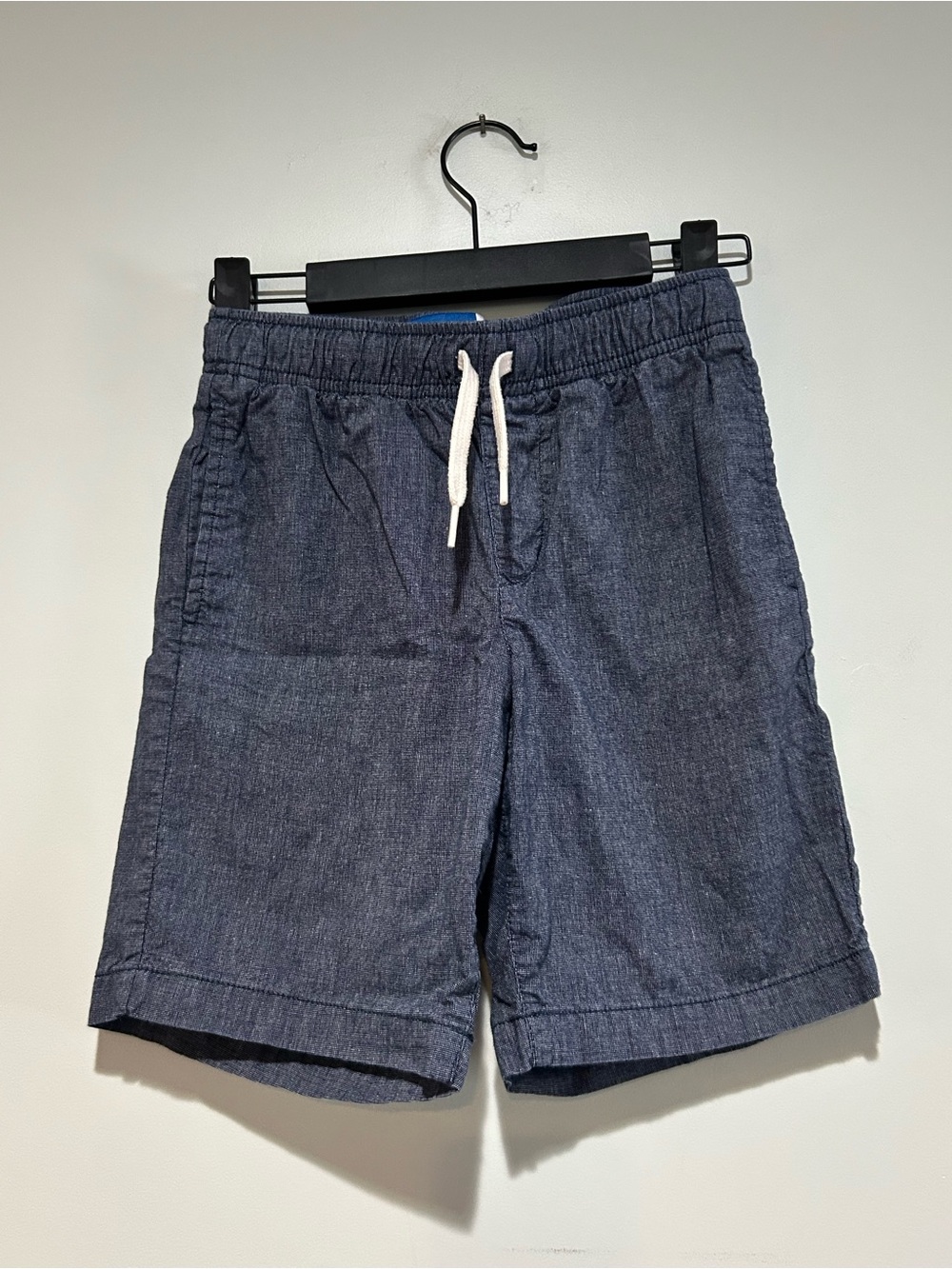 Old Navy Blue Drawstring Casual Linen-Blend Shorts